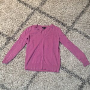 Banana Republic Purple V-Neck Sweater